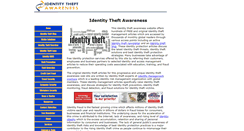 Desktop Screenshot of identity-theft-awareness.com