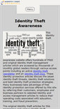 Mobile Screenshot of identity-theft-awareness.com
